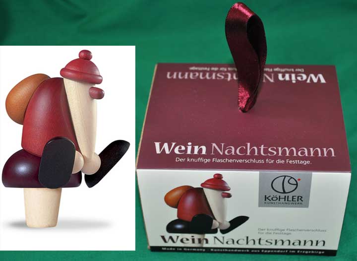 Bjoern Koehler Kunsthandwerk - Santa 'Red Wine Bottle Cork'